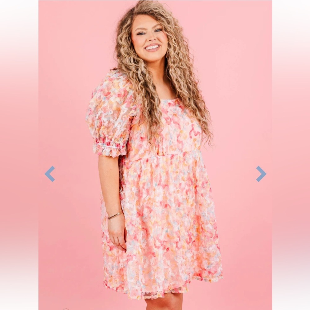 Jodifl Lover Dress, Coral Mix Size 2X